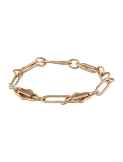 Pre-owned Ring 14k Fancy Link Chain  In Multi