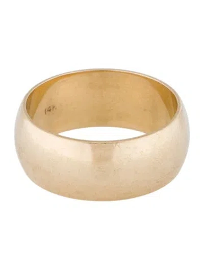 Pre-owned Ring 14k Gold Wide Band In Multi