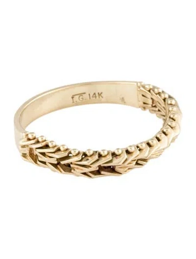 Pre-owned Ring 14k Half Link Band In Multi