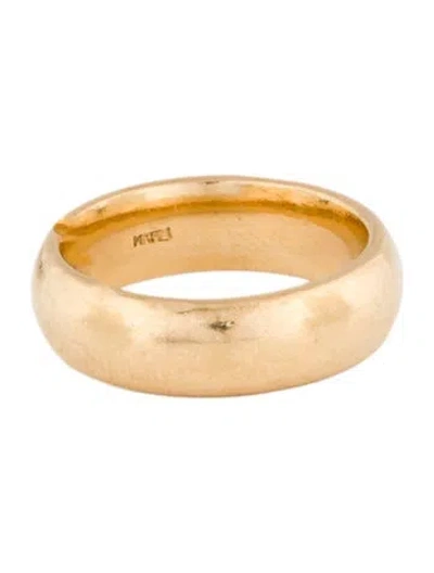 Pre-owned Ring 14k Half Round Band In Multi