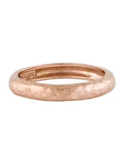 Pre-owned Ring 14k Hammered Band In Multi