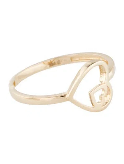 Pre-owned Ring 14k Heart Cocktail  In Multi