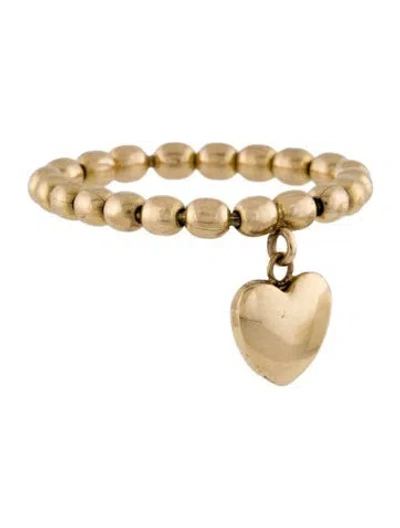 Pre-owned Ring 14k Heart Stretch  In Multi