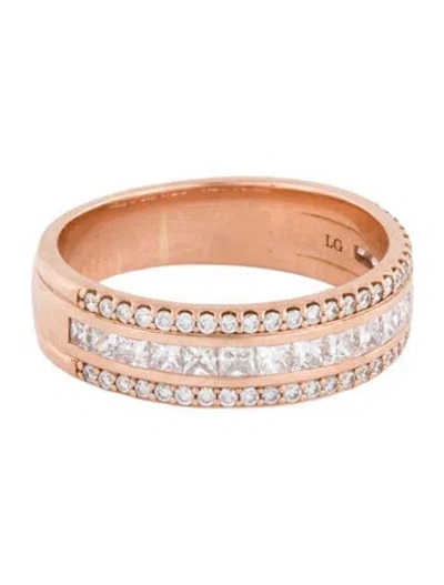 Pre-owned Ring 14k Lab-grown Diamond Band In Multi