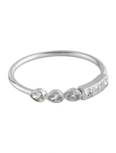 Pre-owned Ring 14k Lab-grown Diamond Band In Multicolor
