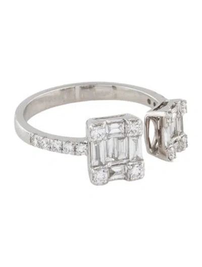 Pre-owned Ring 14k Lab-grown Diamond Cocktail  In Multi
