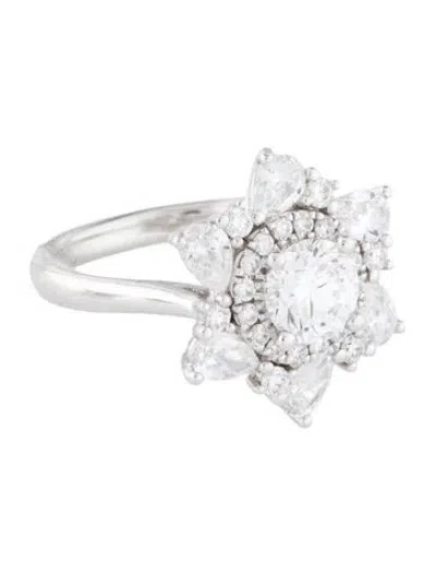 Pre-owned Ring 14k Lab-grown Diamond Cocktail  In Multi