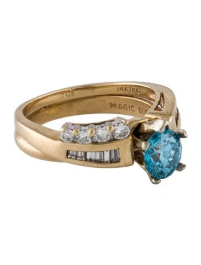 Pre-owned Ring 14k Lab-grown Diamond Cocktail  In Multi