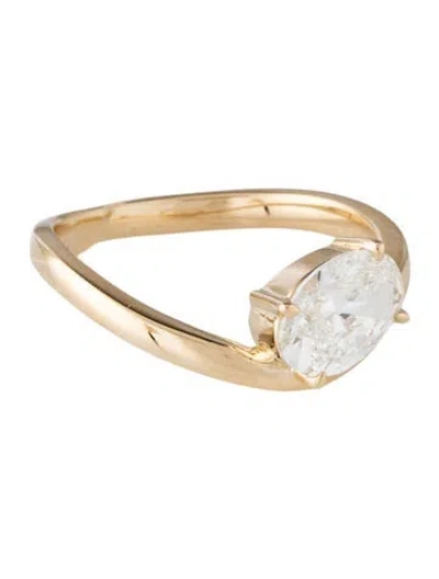 Pre-owned Ring 14k Lab-grown Diamond Cocktail  In Multicolor