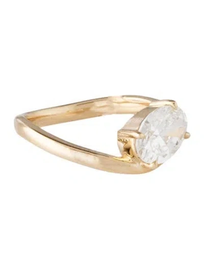 Pre-owned Ring 14k Lab-grown Diamond Cocktail  In Multicolor