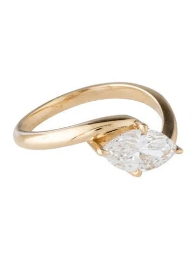 Pre-owned Ring 14k Lab-grown Diamond Cocktail  In Multicolor