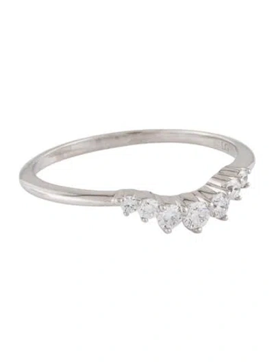 Pre-owned Ring 14k Lab-grown Diamond Contour Band  In Multi