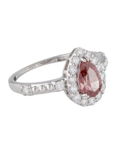 Pre-owned Ring 14k Lab-grown Diamond Engagement  In Multi