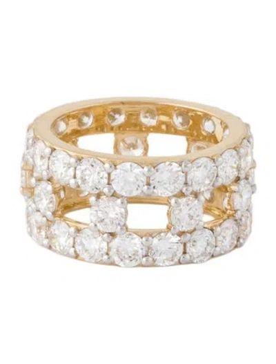 Pre-owned Ring 14k Lab-grown Diamond Eternity Band In Multi