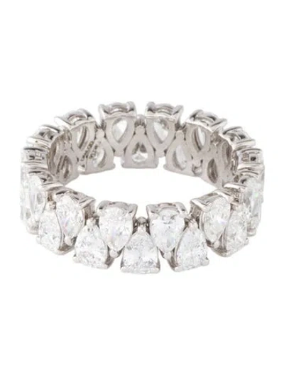 Pre-owned Ring 14k Lab-grown Diamond Eternity Band In Multicolor