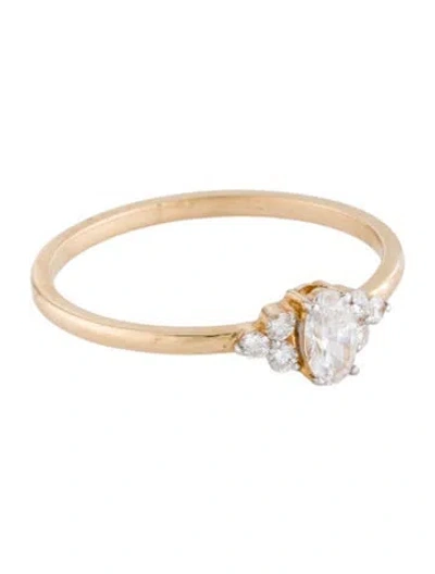 Pre-owned Ring 14k Lab-grown Diamond Ing In Multicolor