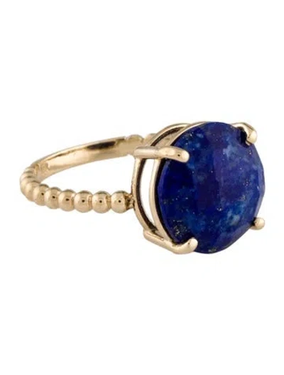 Pre-owned Ring 14k Lapis Lazuli Cocktail  In Multi