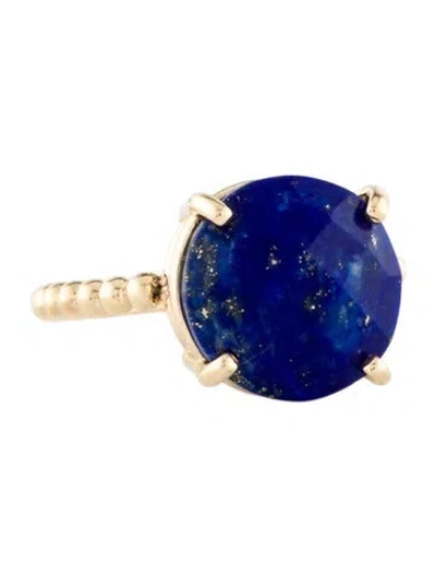 Pre-owned Ring 14k Lapis Lazuli Cocktail  In Multi