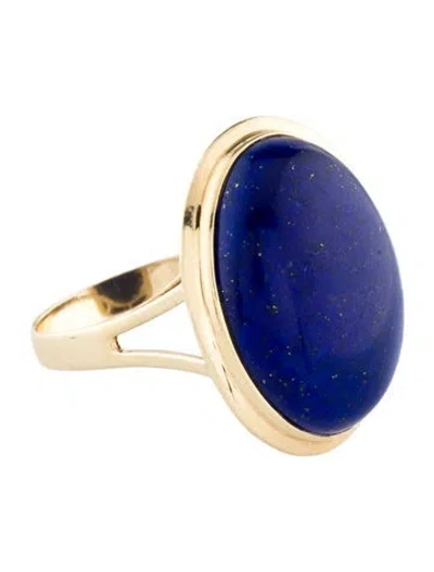 Pre-owned Ring 14k Lapis Lazuli Cocktail  In Multi