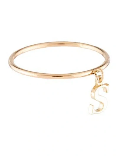 Pre-owned Ring 14k Letter 's' Charm  In Multicolor