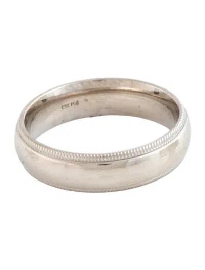 Pre-owned Ring 14k Milgrain Edge Wedding Band In Multicolor