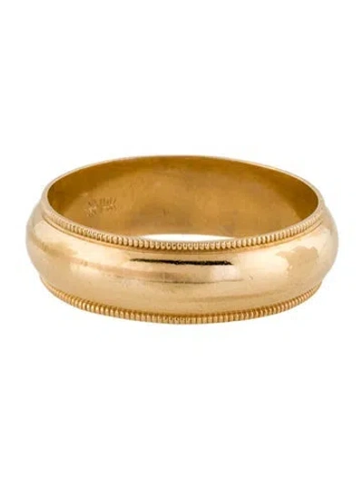Pre-owned Ring 14k Milgrain Wedding Band  In Multi