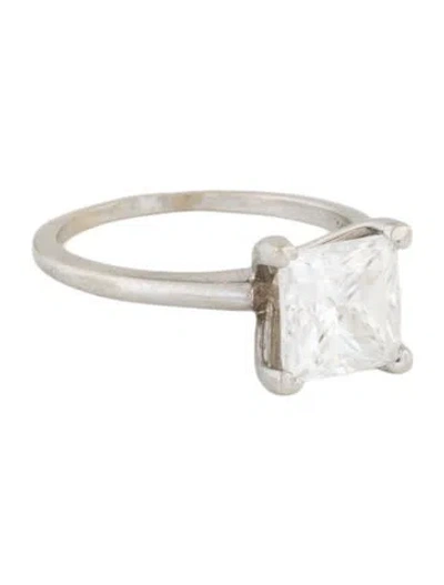 Pre-owned Ring 14k Moissanite Solitaire Engagement In Multi