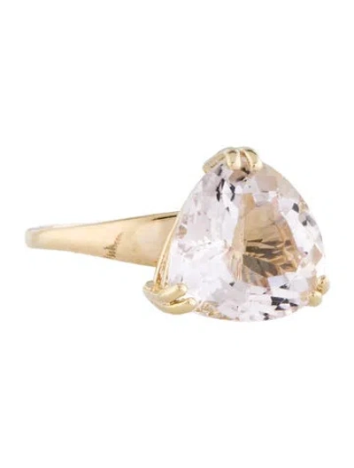 Pre-owned Ring 14k Morganite Cocktail  In Multi