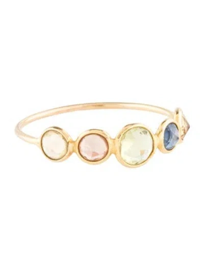 Pre-owned Ring 14k Multicolor Sapphire Band