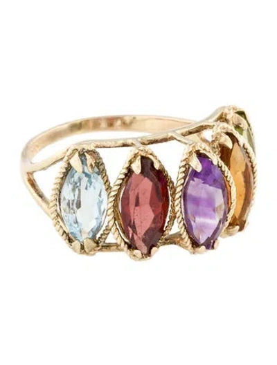 Pre-owned Ring 14k Multistone Cocktail