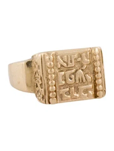 Pre-owned Ring 14k Nugget  In Multicolor