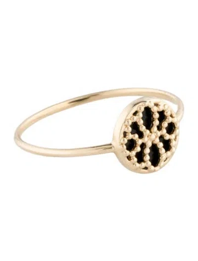 Pre-owned Ring 14k Onyx Cocktail  In Multi