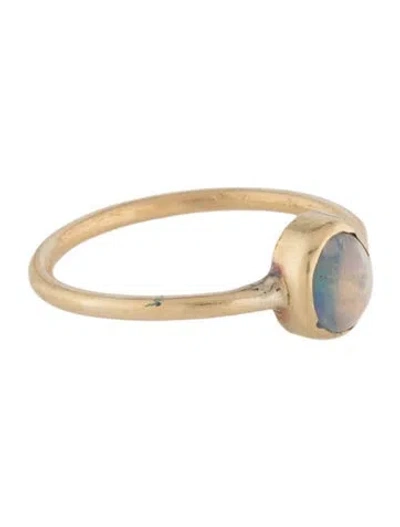 Pre-owned Ring 14k Opal Cocktail  In Multi