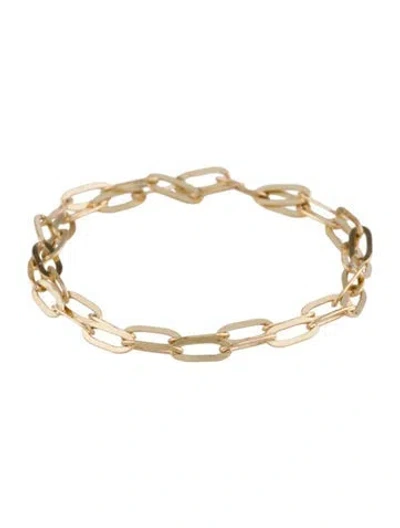 Pre-owned Ring 14k Paperclip Double Link Band In Multi