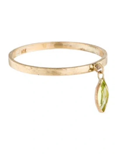 Pre-owned Ring 14k Peridot Cocktail  In Multi