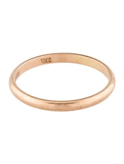 Pre-owned Ring 14k Plain Band In Multi