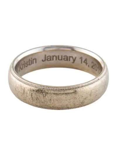 Pre-owned Ring 14k Plain Band In Multi