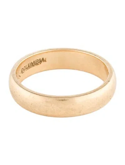 Pre-owned Ring 14k Plain Band In Multi