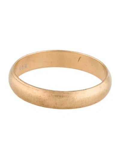 Pre-owned Ring 14k Plain Band In Multi