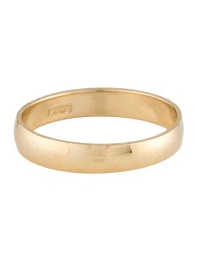 Pre-owned Ring 14k Plain Band In Multicolor