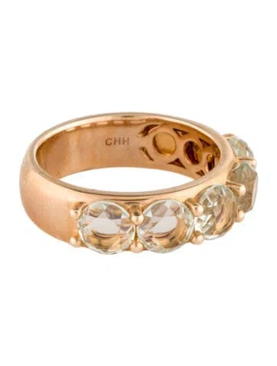 Pre-owned Ring 14k Prasiolite Band  In Multi
