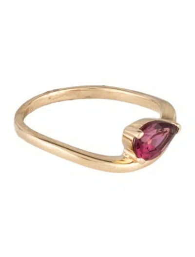 Pre-owned Ring 14k Rhodolite Cocktail  In Multicolor