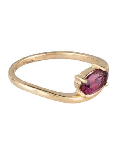 Pre-owned Ring 14k Rhodolite Cocktail  In Multicolor