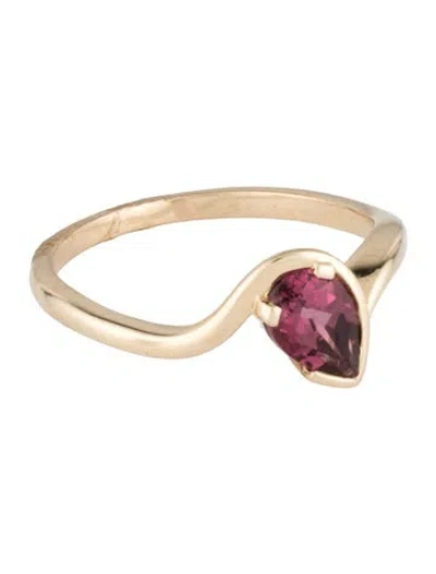 Pre-owned Ring 14k Rhodolite Cocktail  In Multicolor