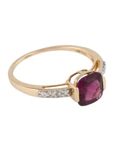 Pre-owned Ring 14k Rhodolite Garnet & Topaz  In Multi