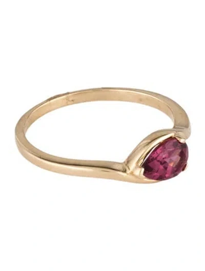 Pre-owned Ring 14k Rhodolite  In Multicolor