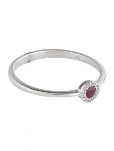 Pre-owned Ring 14k Ruby & Diamond  In Multicolor