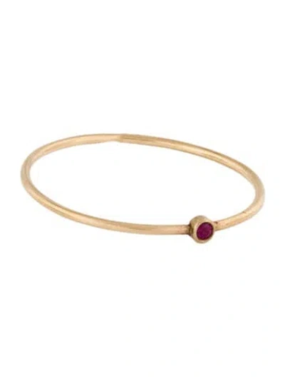 Pre-owned Ring 14k Ruby Band In Multi