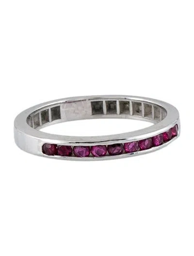 Pre-owned Ring 14k Ruby Band In Multi