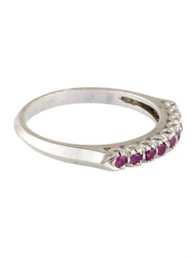 Pre-owned Ring 14k Ruby Band In Multi